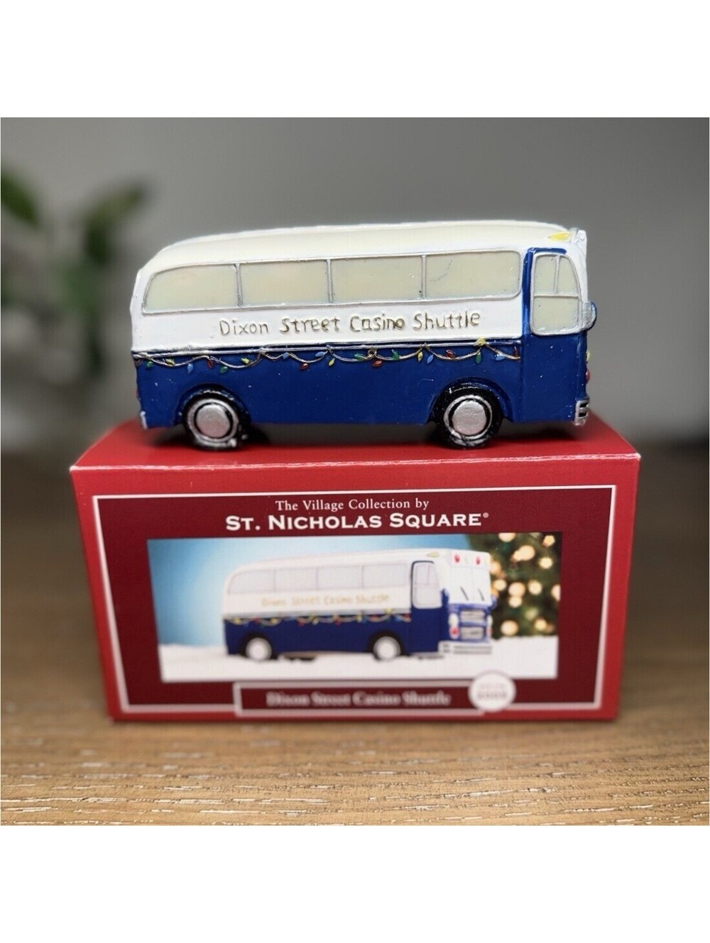 St. Nicholas Square Village Collection Dixon Street Shuttle Bus Boxed 2005